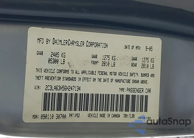 2C3LA63H56H247134: 44276500