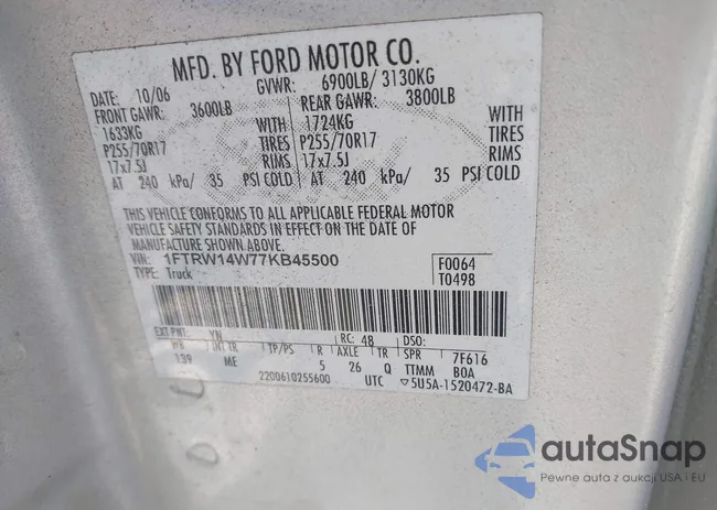 1FTRW14W77KB45500: 44276621