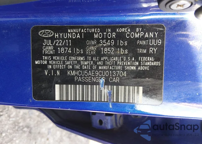 KMHCU5AE9CU013704: 44276663