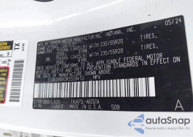 5TDKDRBH3RS559413: 44275793