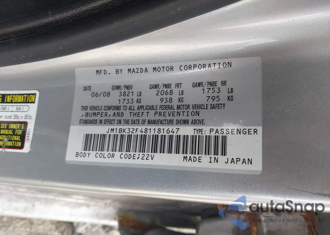 JM1BK32F481181647: 44275811