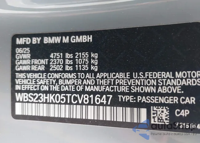 WBS23HK05TCV81647: 44275886