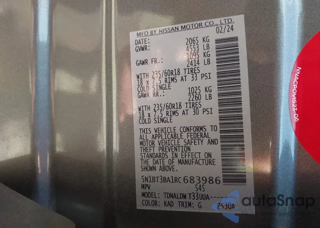 5N1BT3BA1RC683986: 44276017