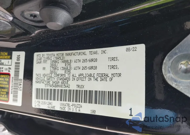 5TFMA5AB0NX015642: 44276062