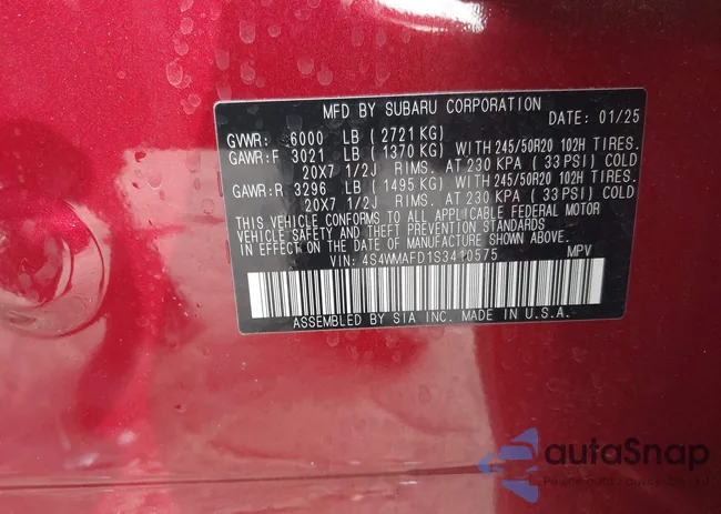 4S4WMAFD1S3410575: 44276072