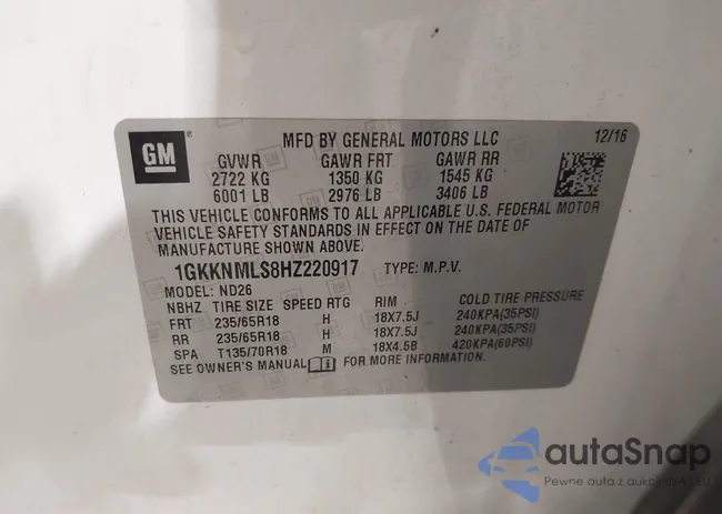 1GKKNMLS8HZ220917: 44277269