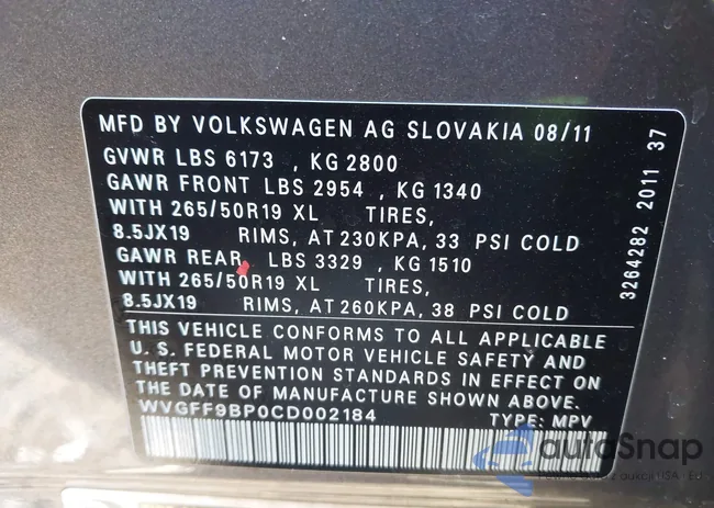 WVGFF9BP0CD002184: 44277321