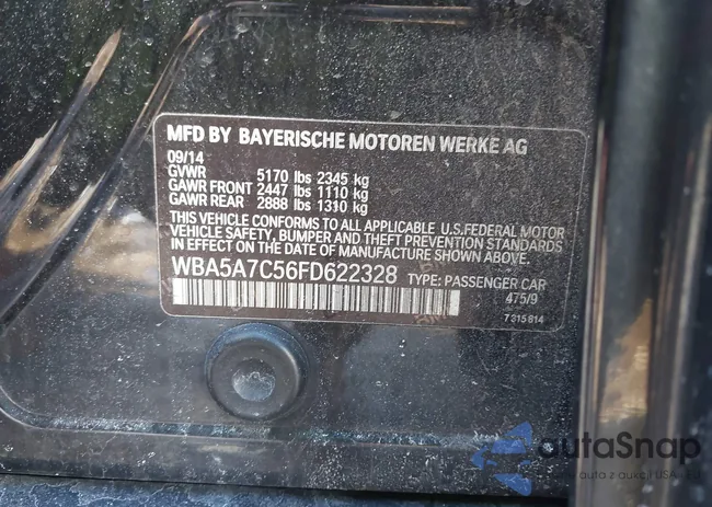 WBA5A7C56FD622328: 44276781