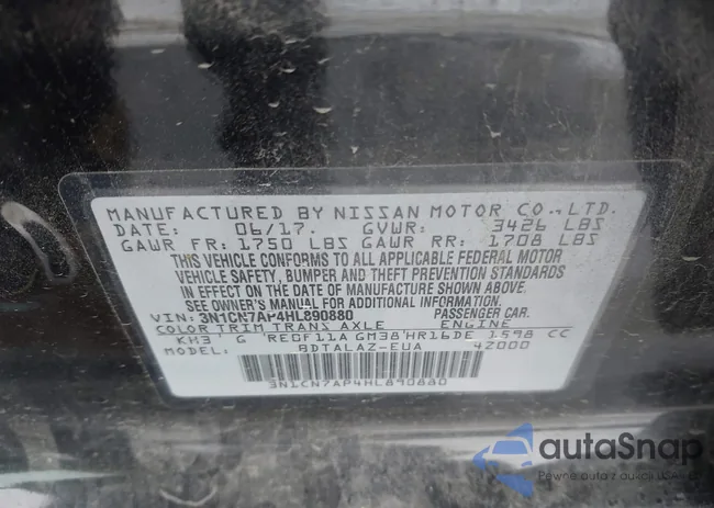 3N1CN7AP4HL890880: 44276801