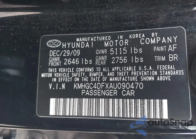 KMHGC4DFXAU090470: 44276933