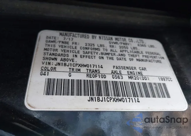 JN1BJ1CPXHW017114: 44276964