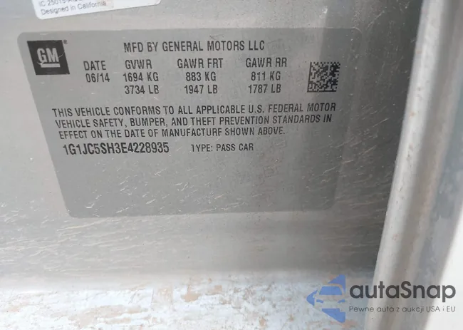 1G1JC5SH3E4228935: 44278121