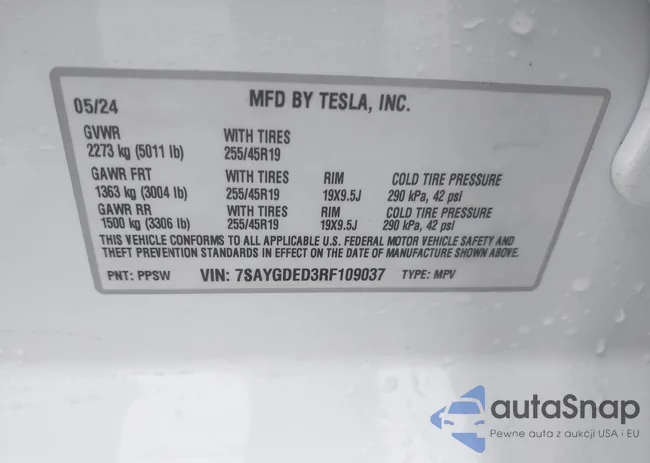 7SAYGDED3RF109037: 44278129