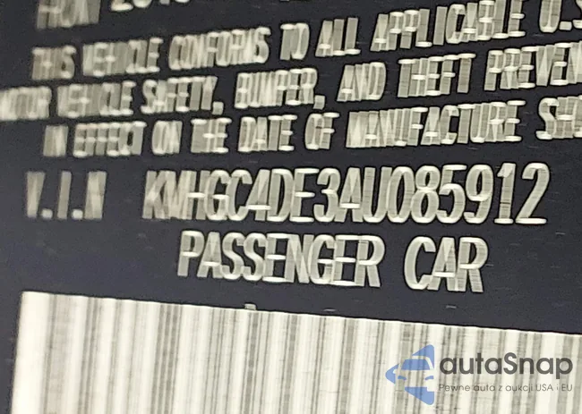 KMHGC4DE3AU085912: 44278157