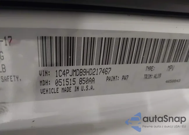 1C4PJMDB9HD217467: 44277730