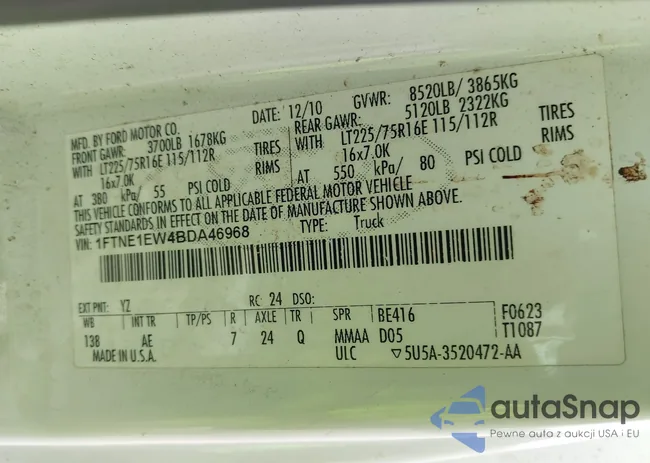 1FTNE1EW4BDA46968: 44277790