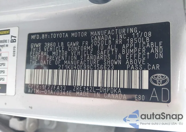 2T1KU40E99C156623: 44277867