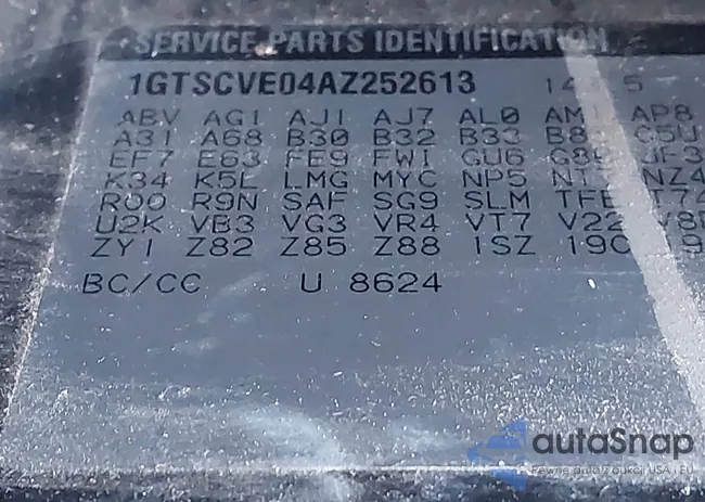 1GTSCVE04AZ252613: 44277958