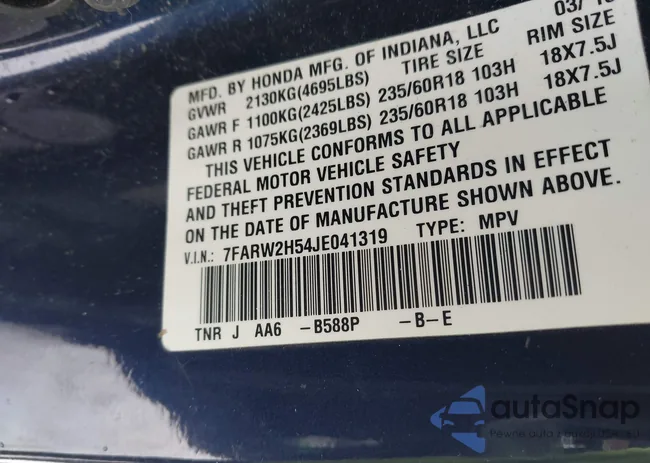 7FARW2H54JE041319: 44278023