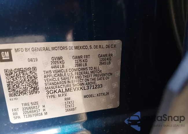 3GKALMEVXKL371233: 44279354