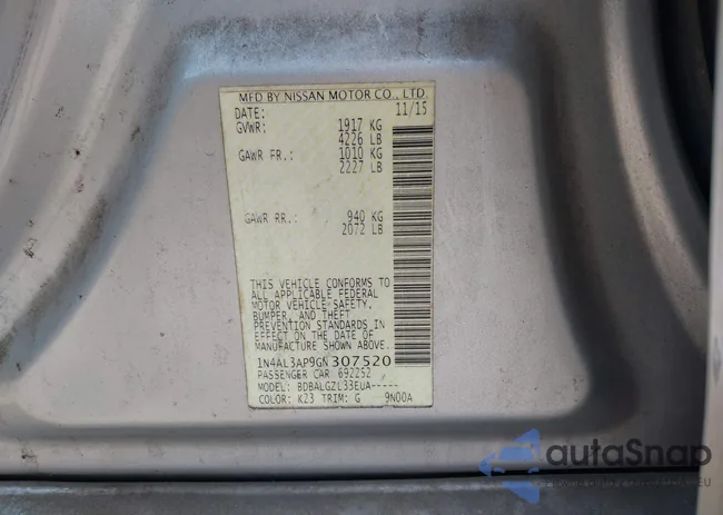 1N4AL3AP9GN307520: 44279523