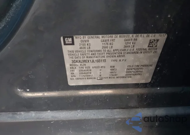 3GKALMEX1JL193115: 44279566