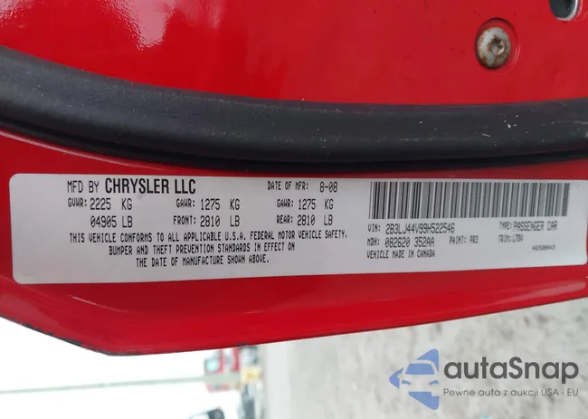 2B3LJ44V99H522546: 44279612