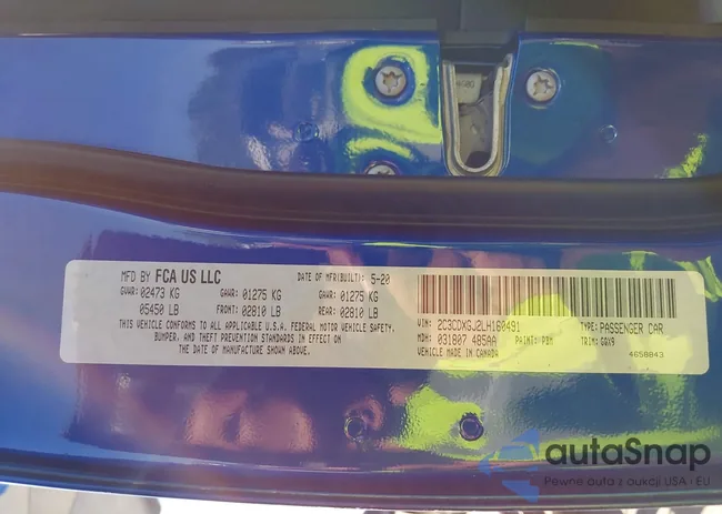 2C3CDXGJ2LH160491: 44278788