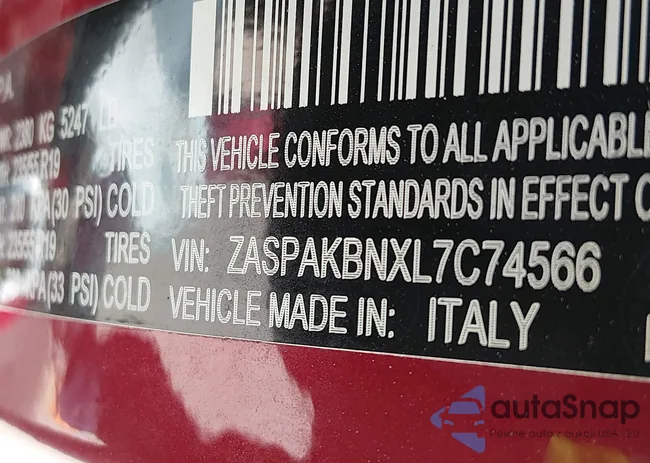 ZASPAKBNXL7C74566: 44280096