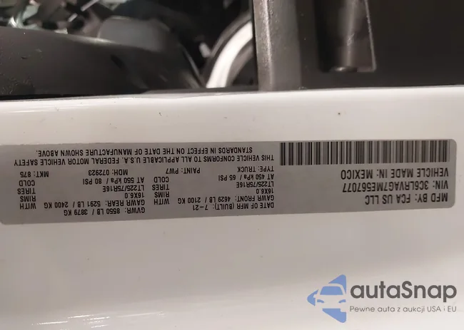 3C6LRVAG7ME567077: 44280100