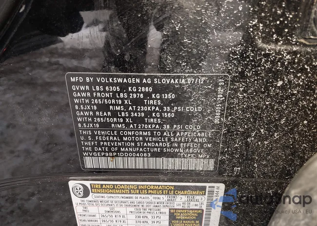 WVGEP9BP1DD004083: 44280210