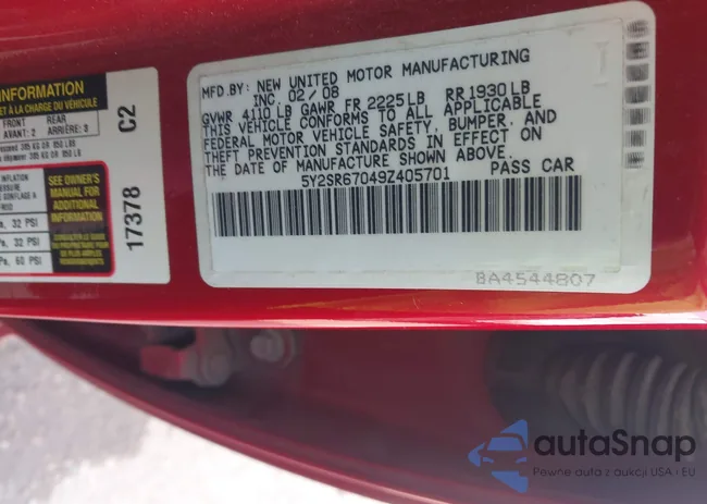 5Y2SR67049Z405701: 44280267