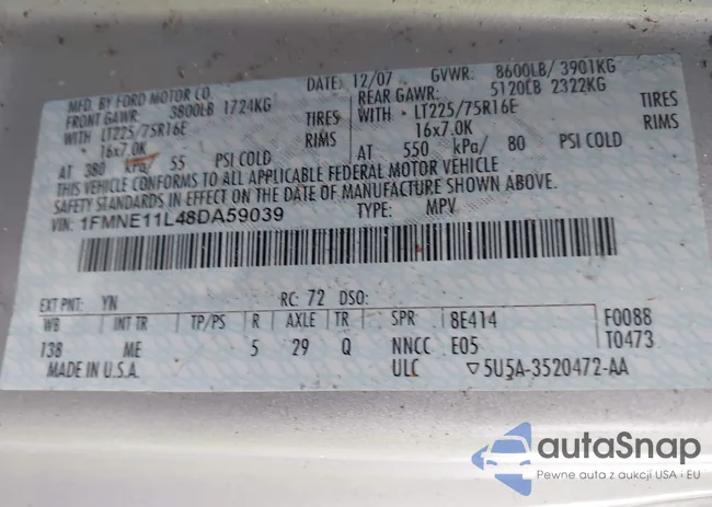 1FMNE11L48DA59039: 44280271