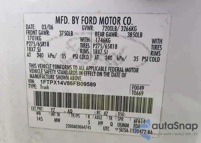 1FTPX14V86FB09589: 44280294