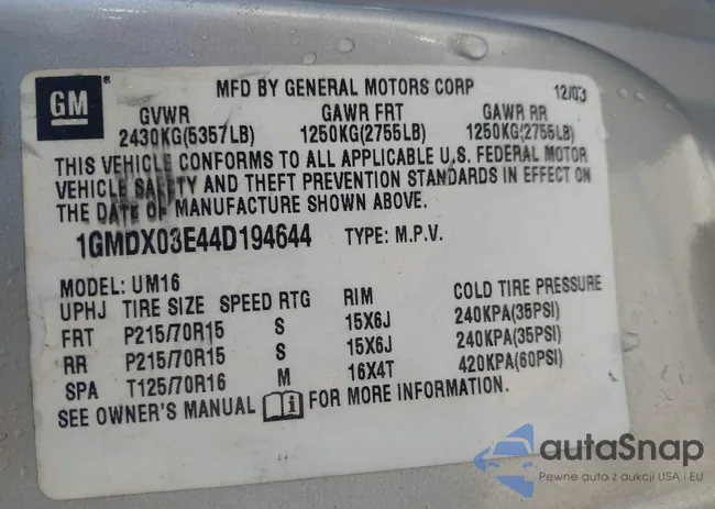 1GMDX03E44D194644: 44280364