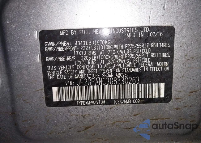 JF2GPANC3G8330263: 44280365