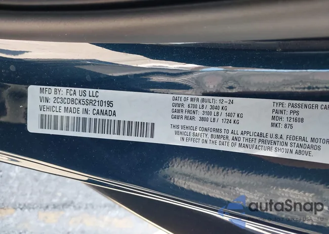 2C3CDBCK5SR210195: 44280381