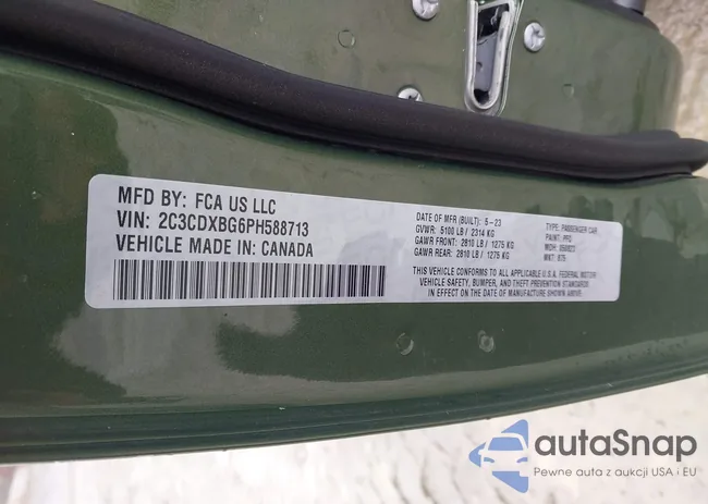 2C3CDXBG6PH588713: 44280413