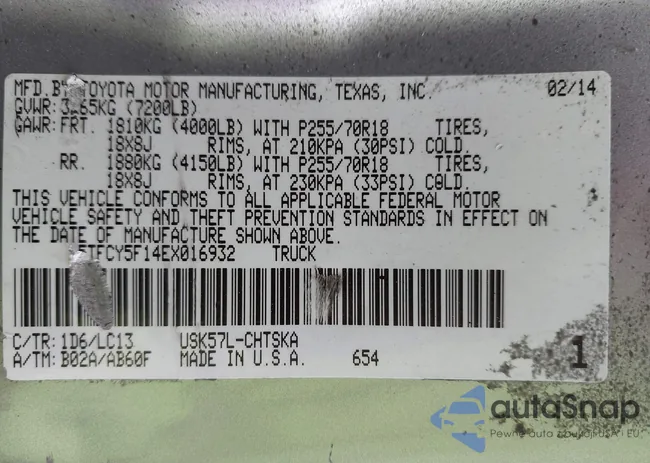 5TFCY5F14EX016932: 44280469