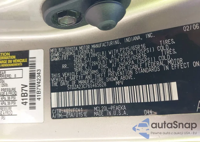 5TDZA23C76S465628: 44280546