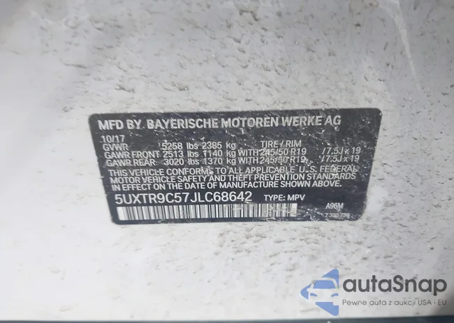 5UXTR9C57JLC68642: 44280661