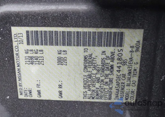 1N4AA5AP1EC441805: 44279685