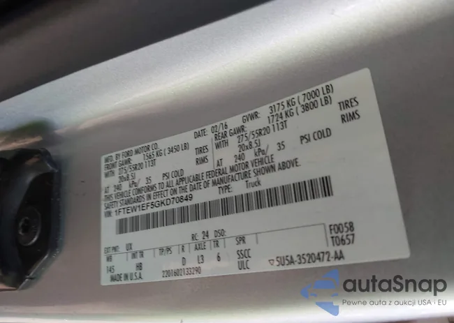 1FTEW1EF5GKD70849: 44279842