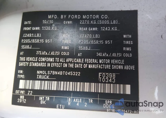 NM0LS7BN4BT045322: 44280059