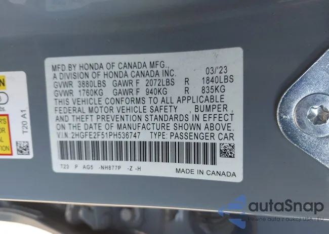 2HGFE2F51PH536747: 44281101