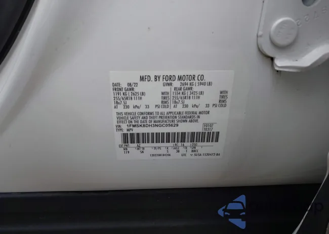 1FMSK8DH3NGC05629: 44281129