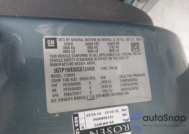 3GTP1WE05CG124496: 44281164