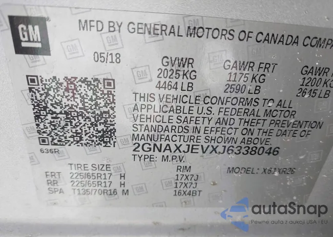 2GNAXJEVXJ6338046: 44281182