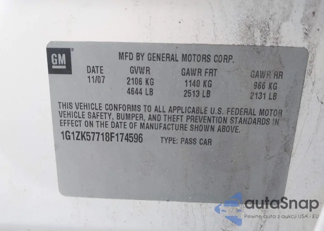 1G1ZK57718F174596: 44281186