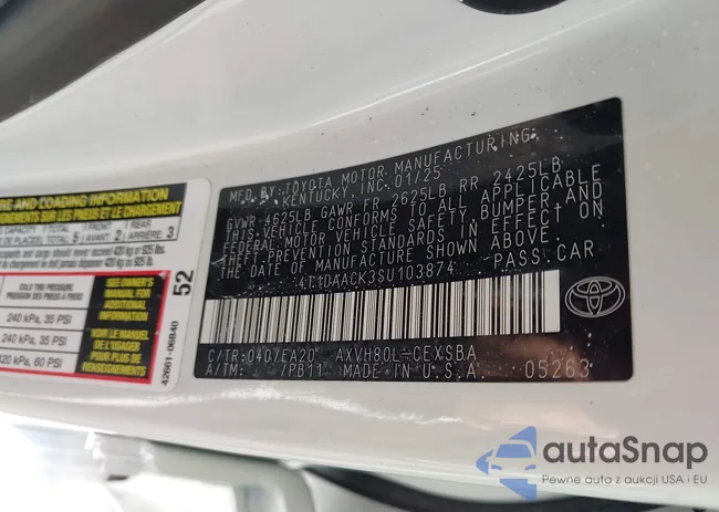 4T1DAACK3SU103874: 44281272